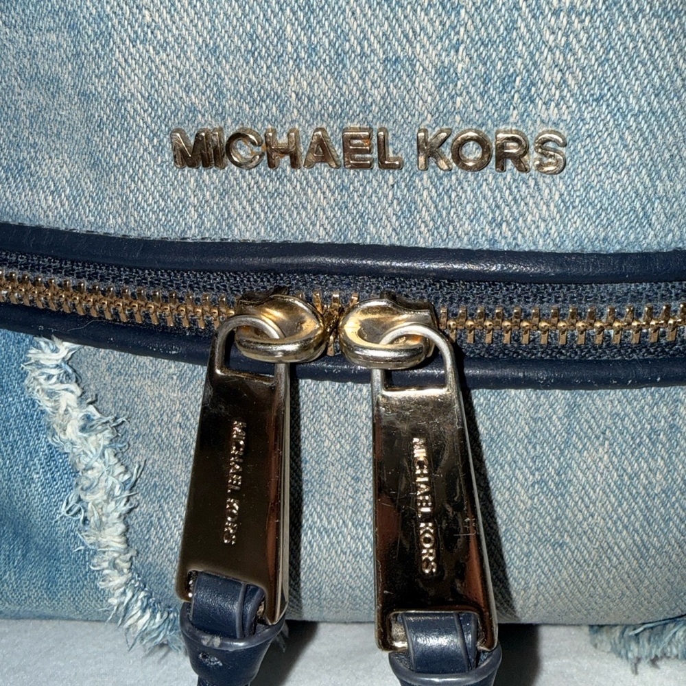 Michael Kors Patchwork Denim Backpack - image 2